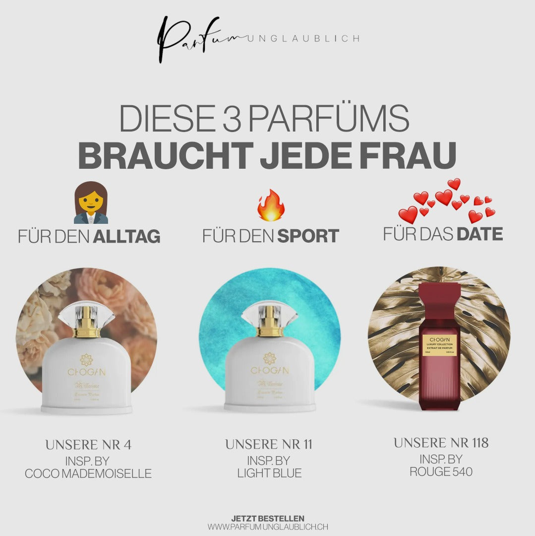 The three fragrances for women