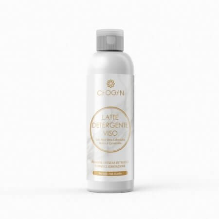 Lait nettoyant pour le visage pour tous les types de peau au souci, à la mauve et à la camomille
