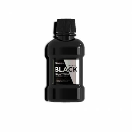 Black mouthwash with activated charcoal