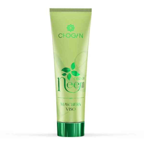 Neem Öl Gesichtsmaske und grüner Tonerde (für unreine Haut)